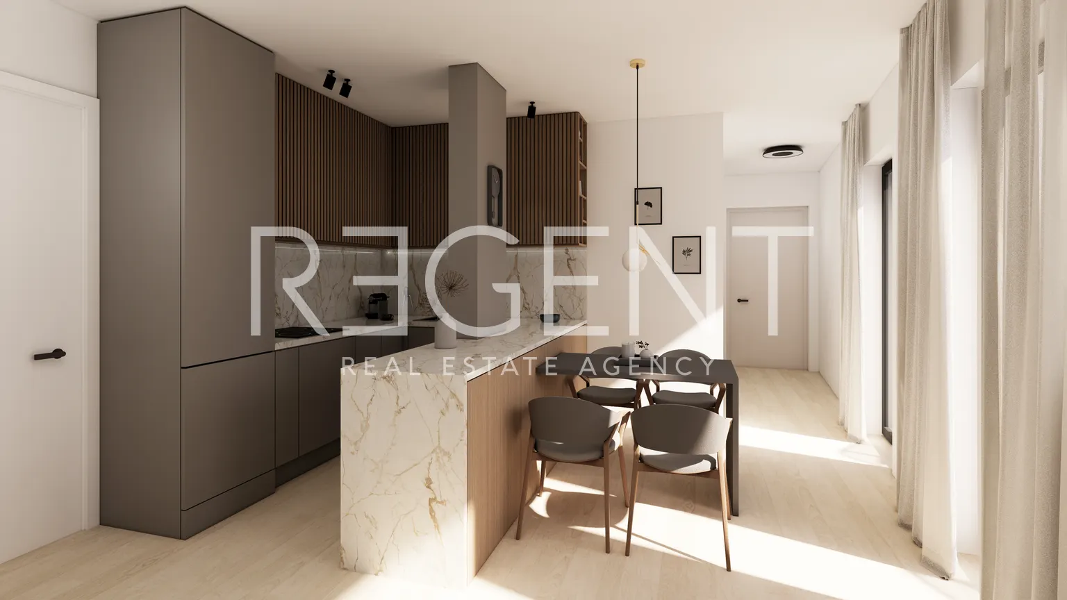 Záhřeb, Črnomerec - třípokojový byt s balkónem 65 m2 novostavba
