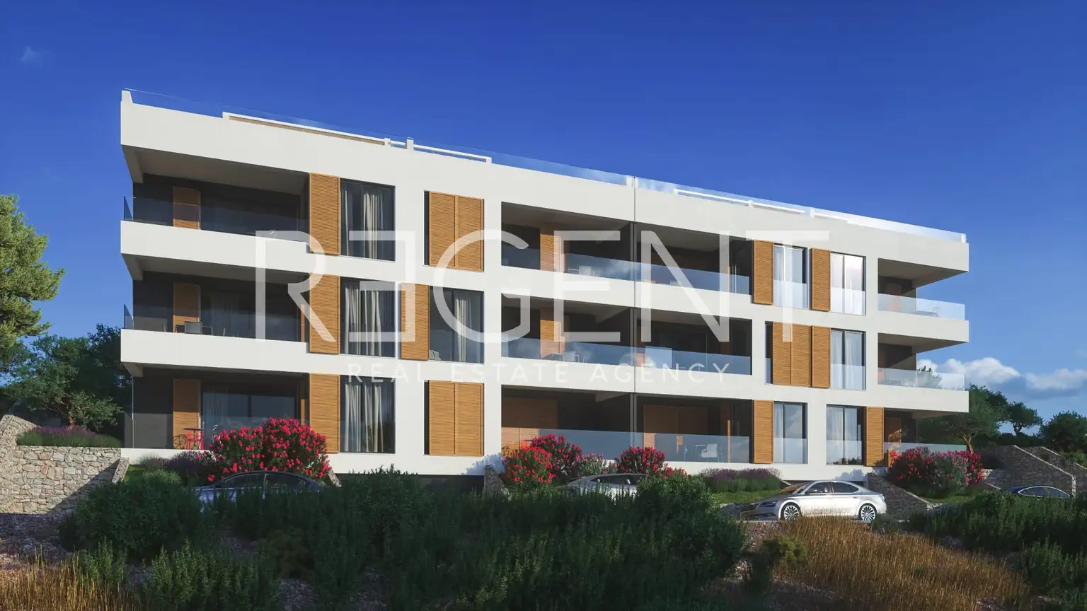 Trogir, Čiovo - Penthouse so strešnou terasou a výhľadom na more