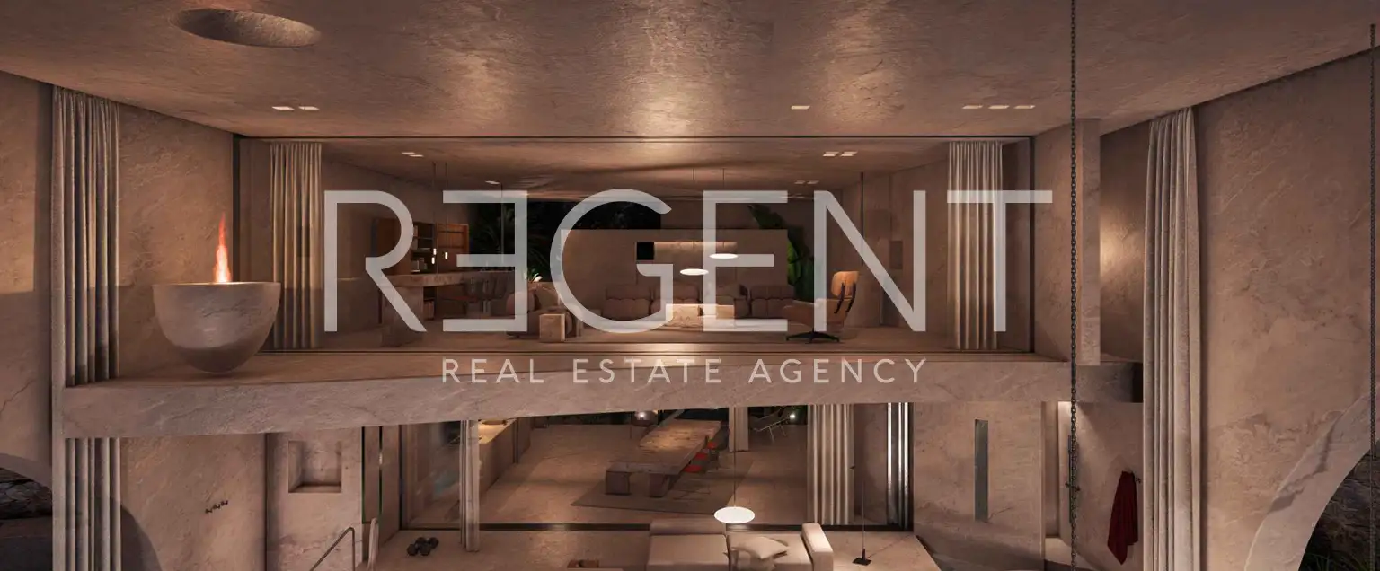 Brač, Postira - Građevinsko zemljište sa projektom vile