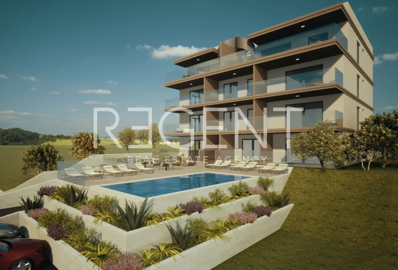Primošten - Moderan trosoban stan na vrhunskoj lokaciji 85 m2