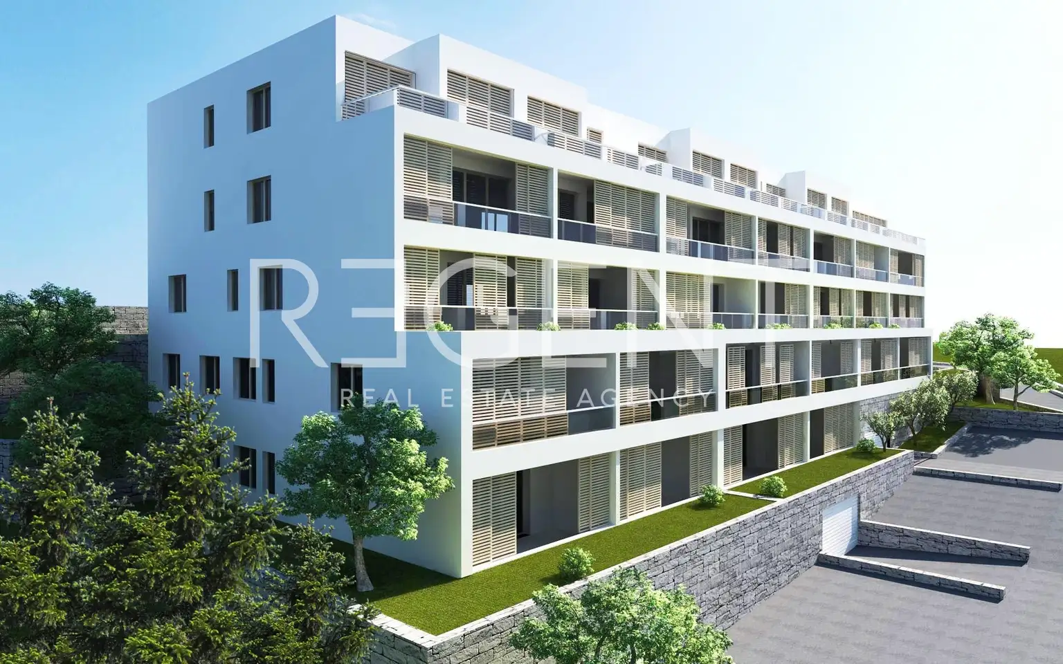 Šibenik, Meterize - Građevinsko zemljište s projektom za sedam zgrada