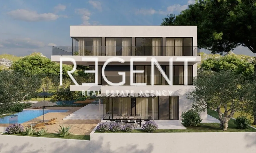 Šibenik, Rogoznica- Zemljište s projektom luksuzne vile 819m2