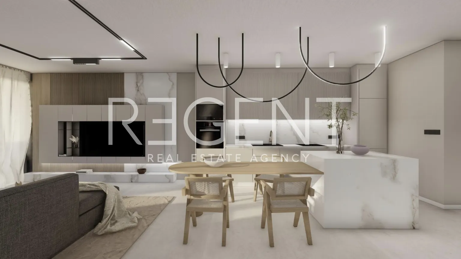 Istrie, Vabriga - Luxusní třípokojový byt s bazénem a zahradou 119 m2