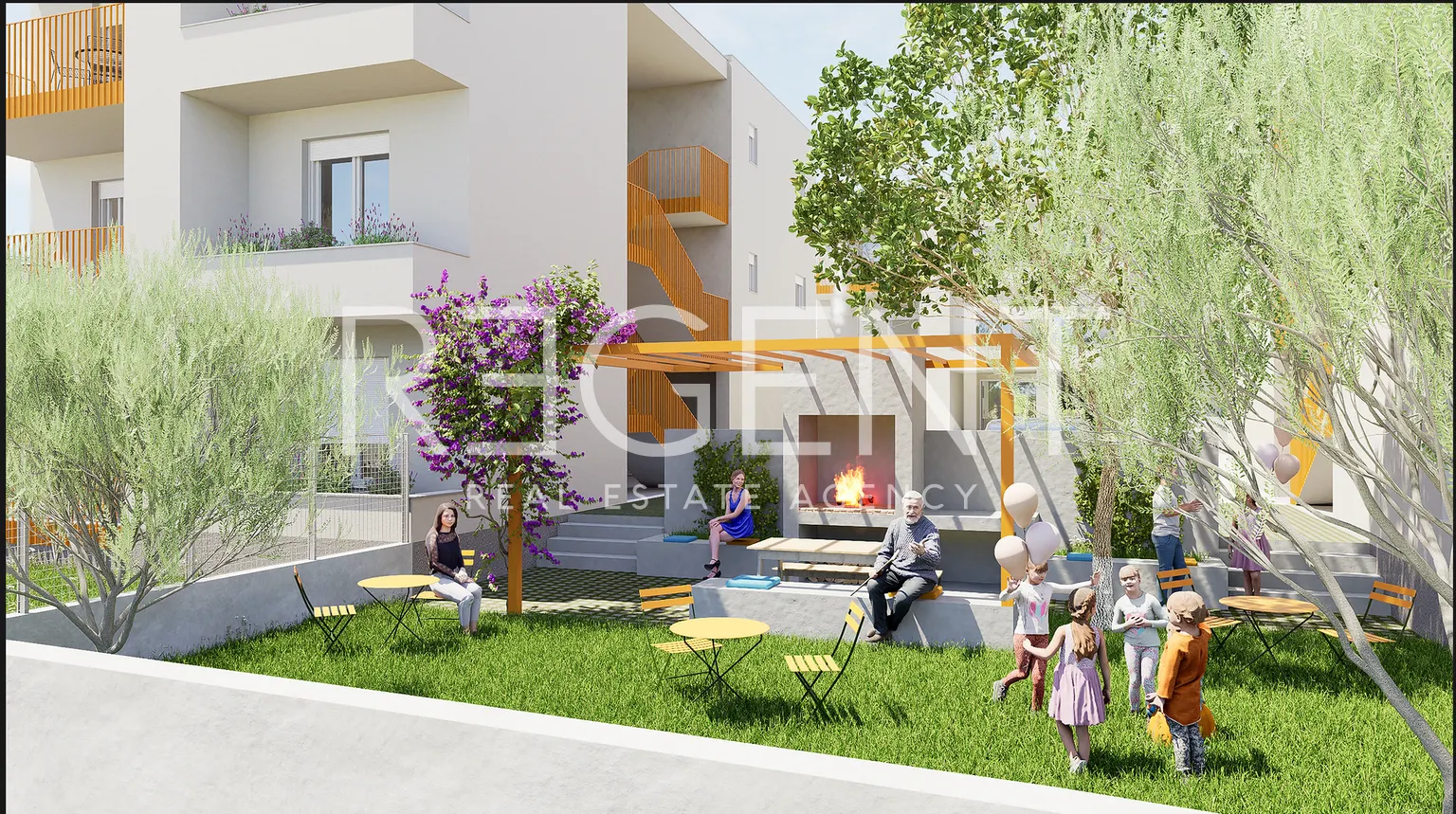 Kaštela, Kaštel Kambelovac - Trosobni stan s terasom 102 m2