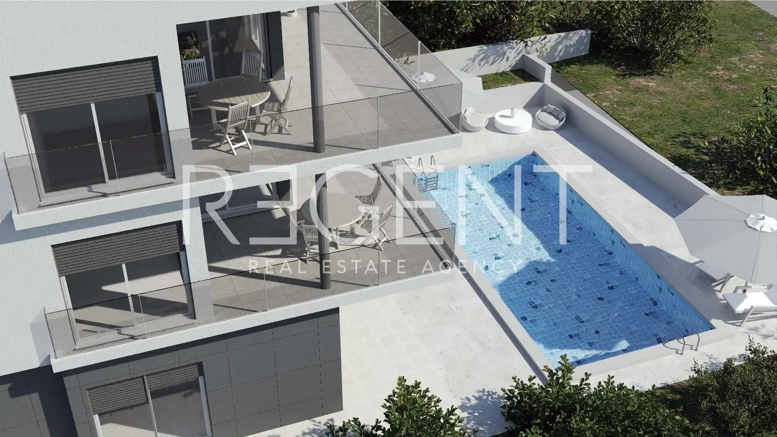 Trogir, Čiovo - Dvosoban stan NOVOGRADNJA 58 m2