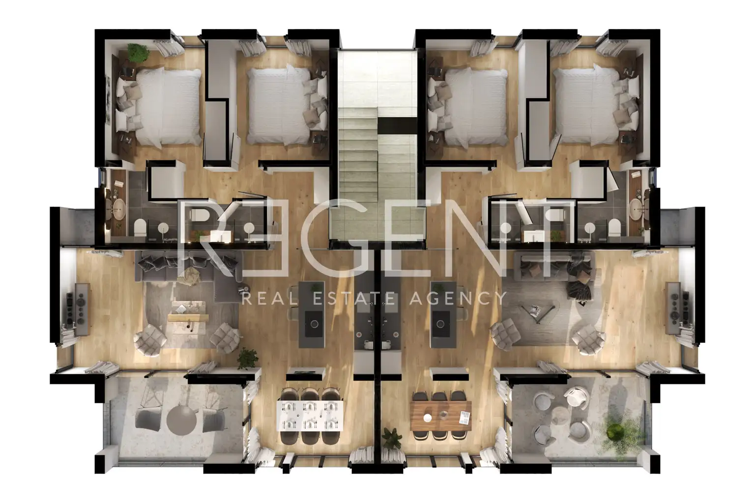 Pelješac, Orebić - Zwei-Zimmer-Apartment mit Loggia und Terrasse