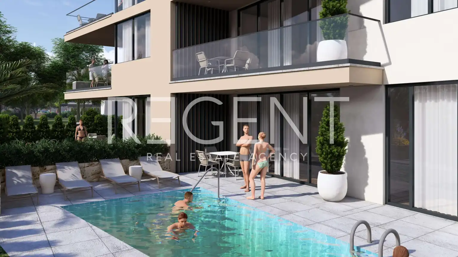 Zadar, Sukošan - Dvosoban stan u novogradnji, 91 m2