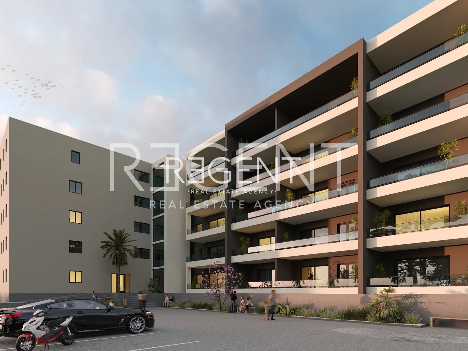Makarska - Appartamento con due camere da letto in un nuovo edificio di 65 m2
