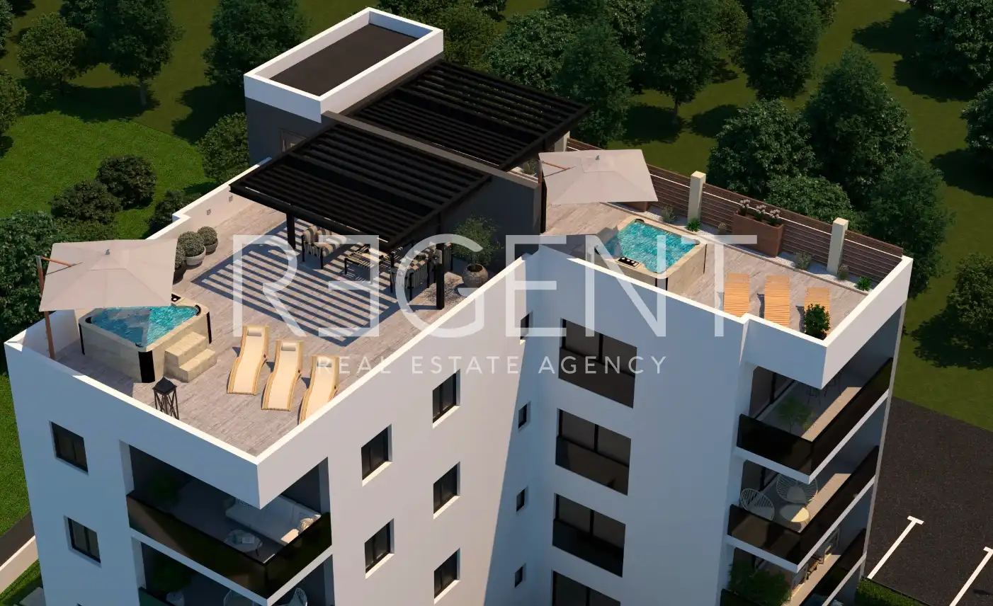 Trogir, Okrug Gornji – Dvosoban stan s terasom 74 m2 novogradnja