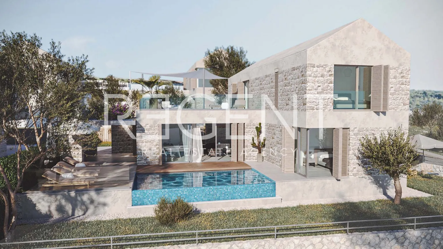 Brač, Supetar - Vila s bazenom u luksuznom kompleksu 280 m2