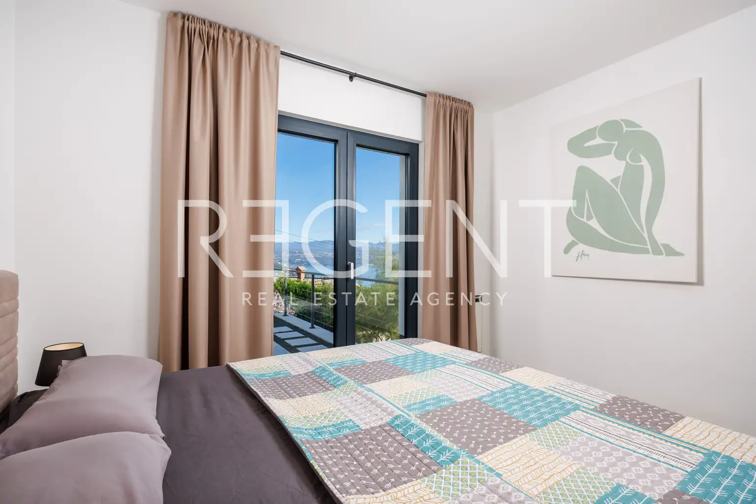 Stan 130 m², pogled na more, terasa i bazen – Opatija, Lovran