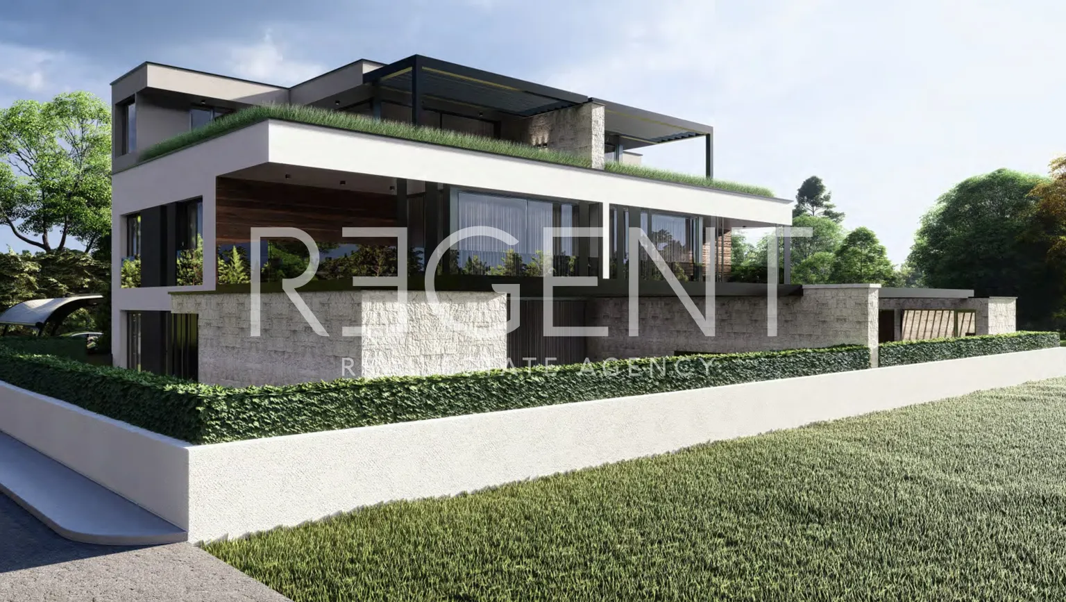 Istra, Vabriga - Luksuzan trosoban stan s bazenom i vrtom 119 m2