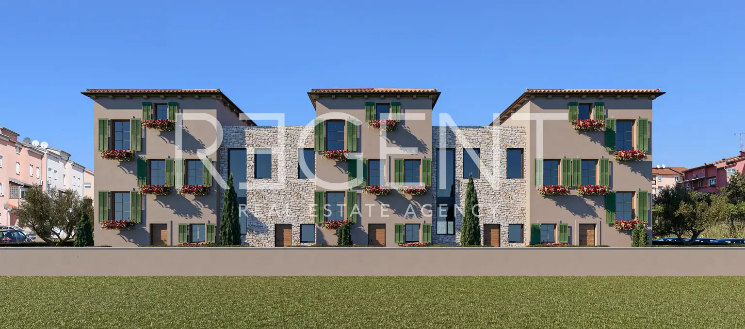 Таунхаус 152 м² Пореч — сад 140 м², терраса