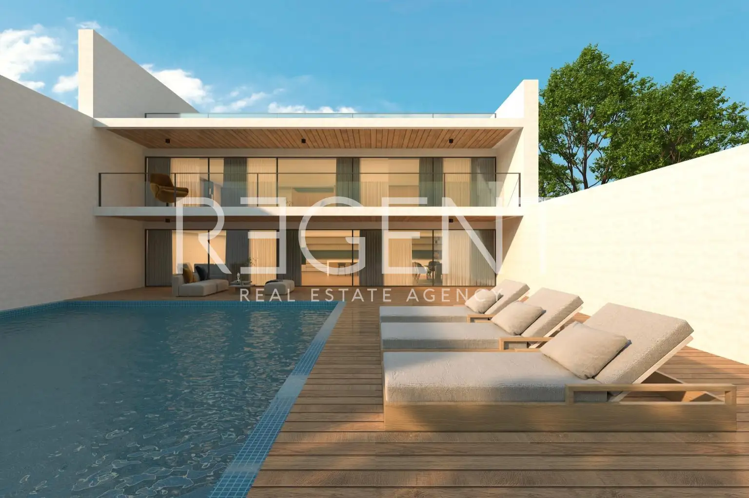 Zadar, Ljubač — Villa 273 m², Pool, Sauna, Dachterrasse, Meerblick