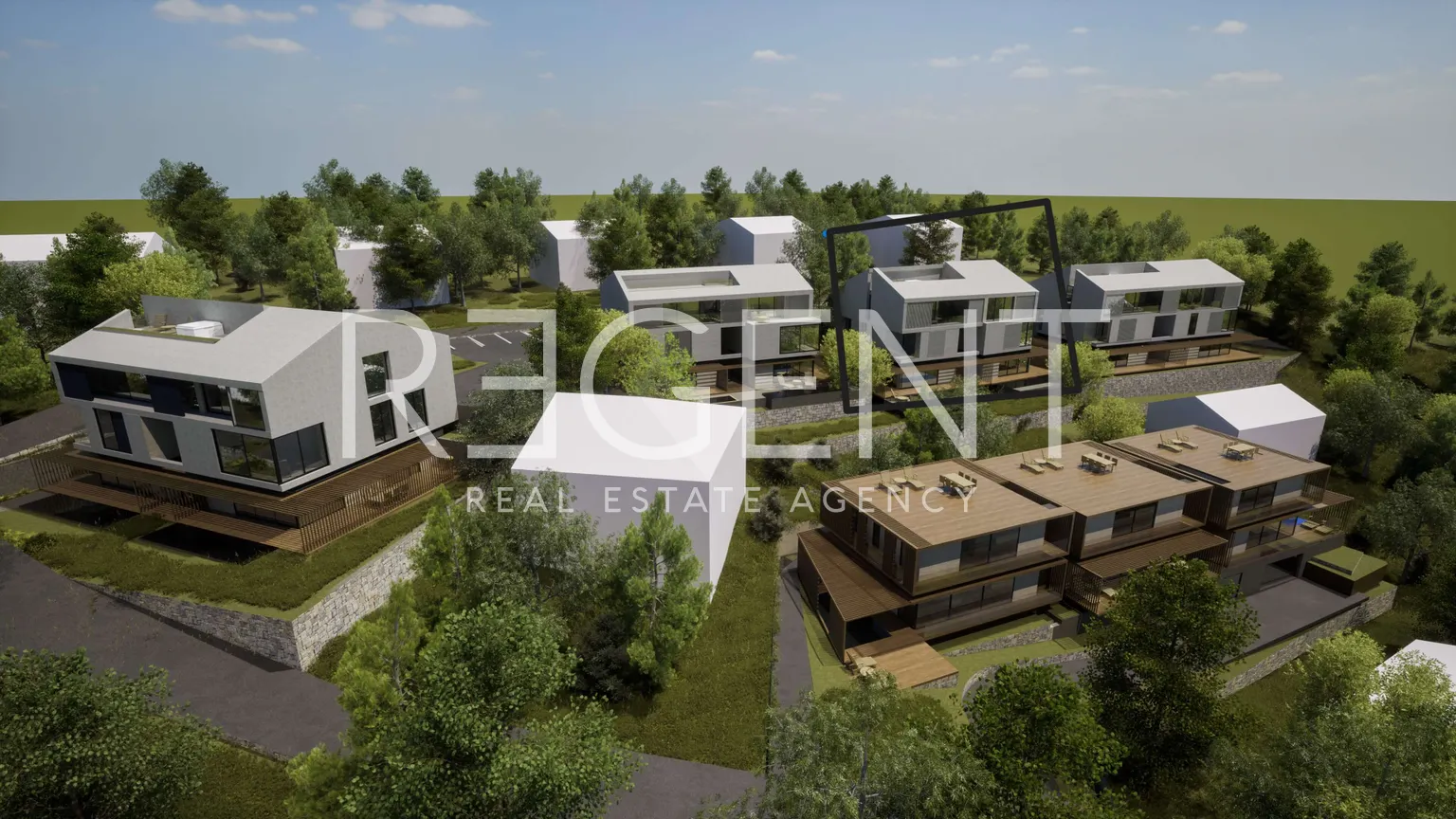 Rijeka, Kastav - Čtyřpokojový penthouse v luxusním komplexu 131 m2