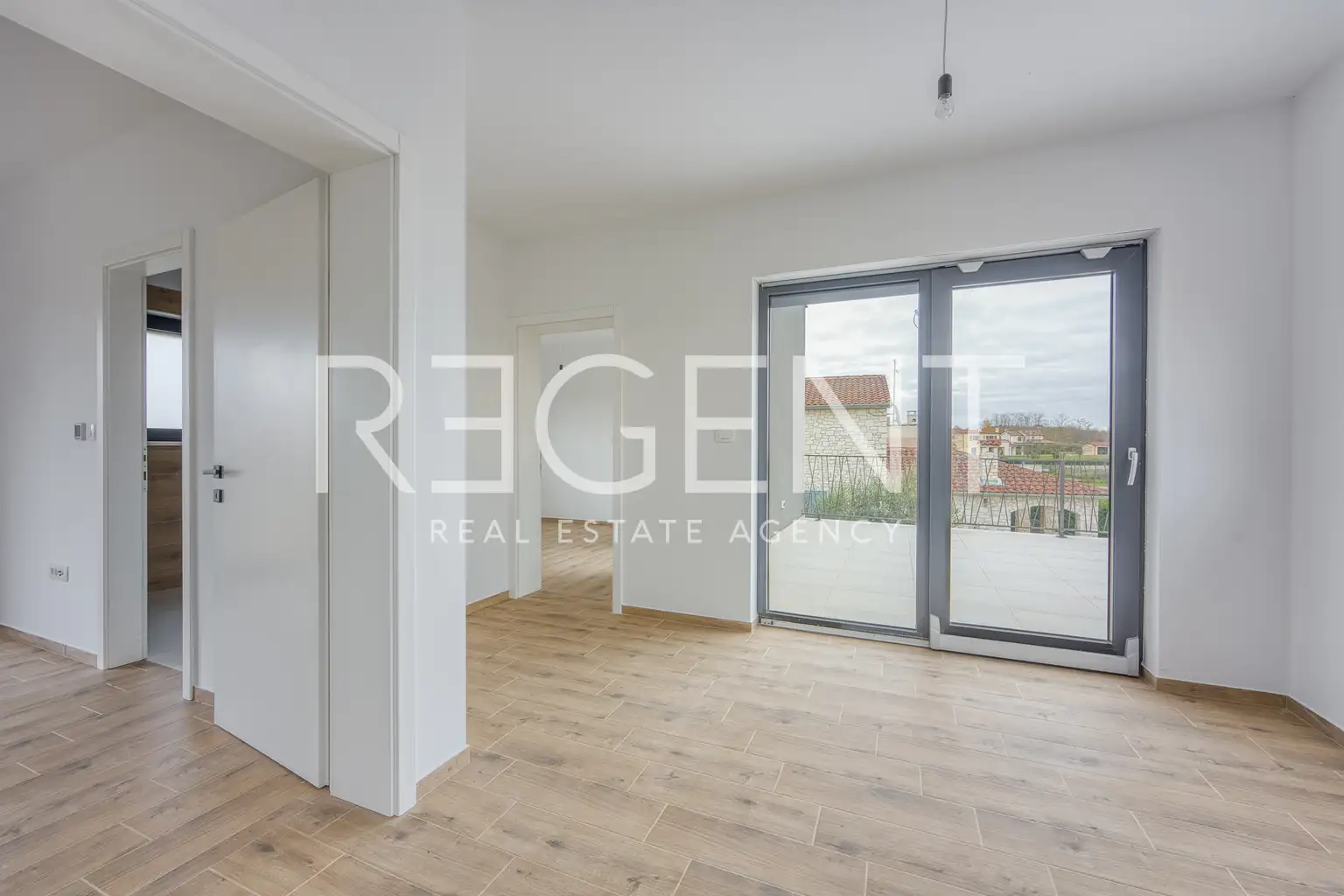 Kaštelir-Labinci - Dvojna kuća s bazenom i pogledom na more