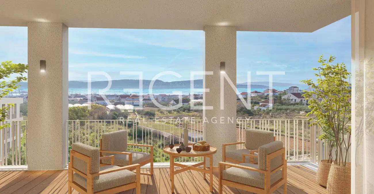 Trogir, Seget Donji – Appartement de luxe avec vue sur la mer, construction neuve