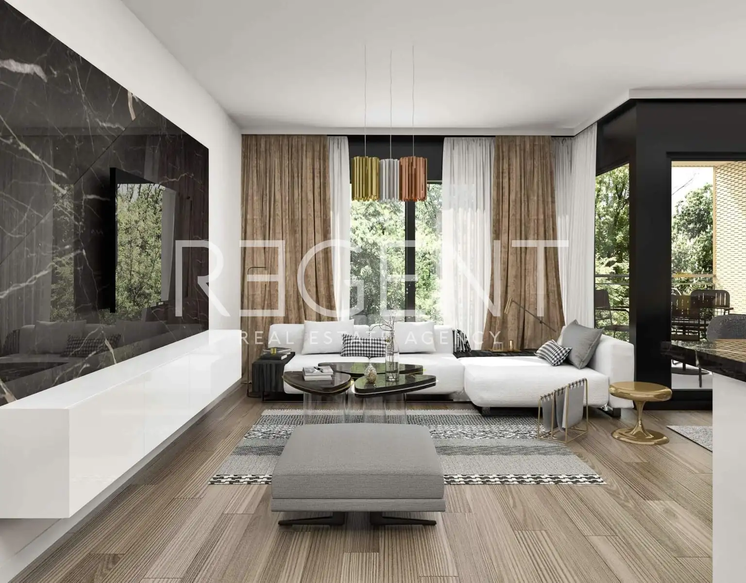Zagrzeb, Ribnjak, Gold Residence – Pięciopokojowe mieszkanie w centrum miasta 143 m2