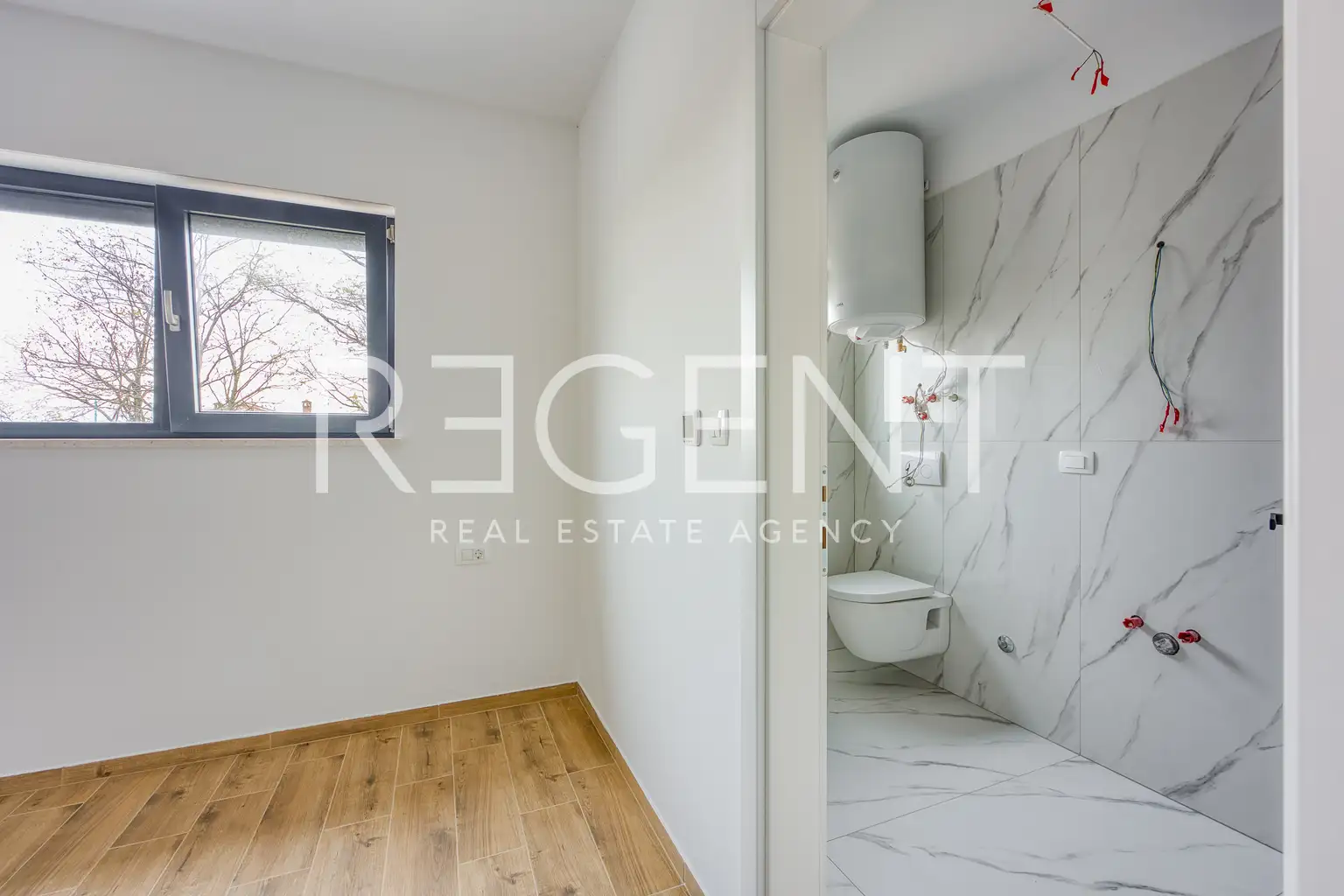 Kaštelir-Labinci - Dvojna kuća s bazenom i pogledom na more