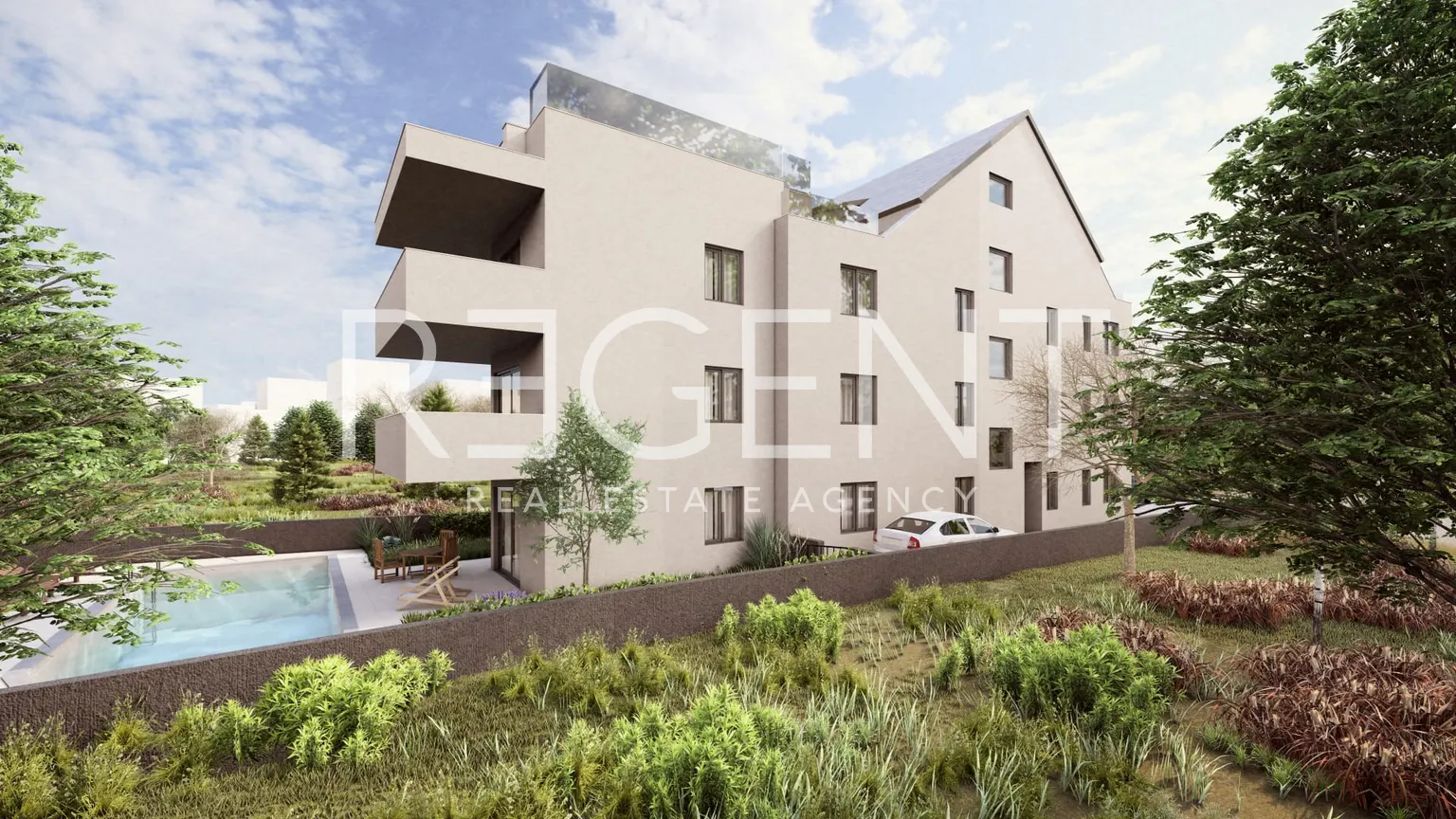 Šibenik, Rogoznica - Penthouse z prywatnym basenem na tarasie 92 m2