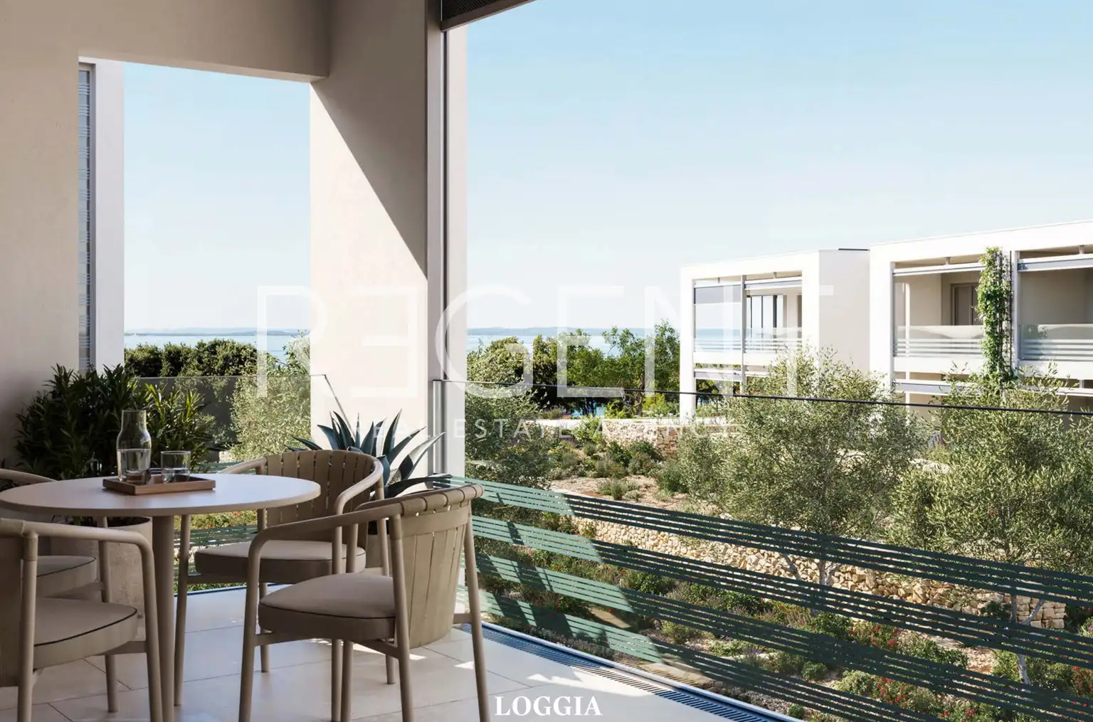 Zadar, Petrčane - Dvosoban apartman s loggiom