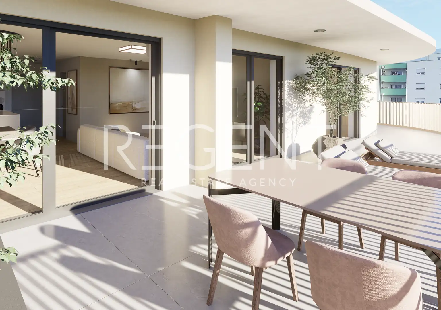 Umag – modern two-bedroom apartment with a large loggia and balcony