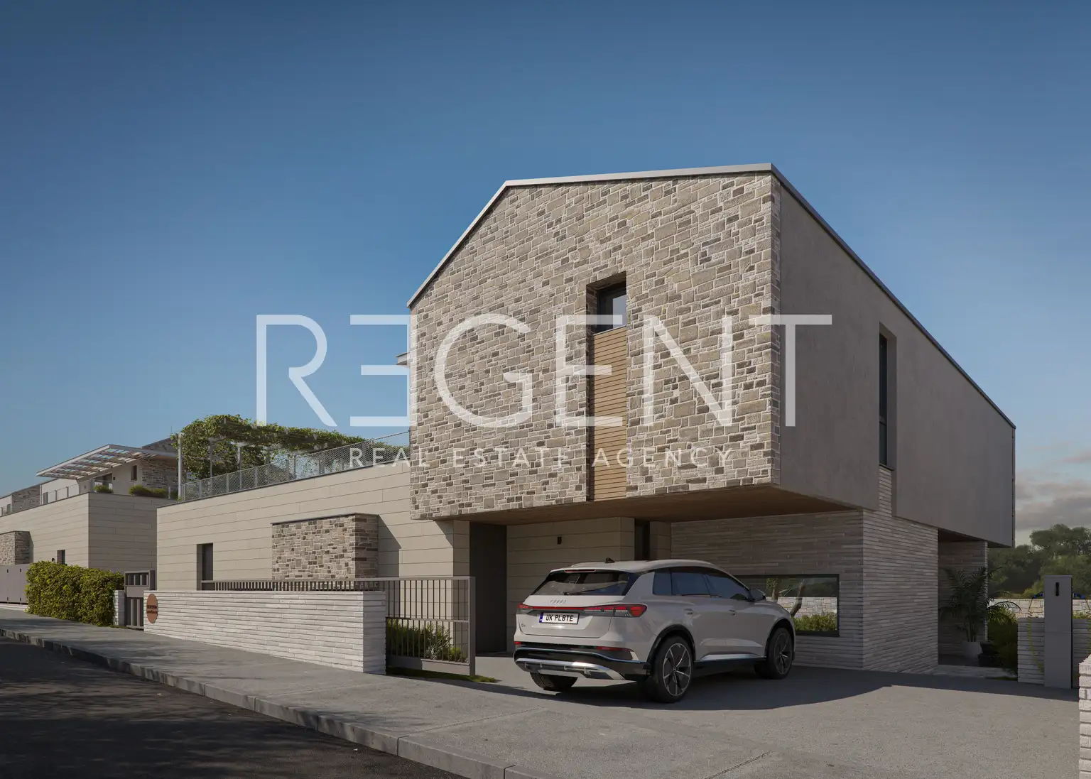 Bale - villa moderne de luxe avec piscine et terrasse sur le toit