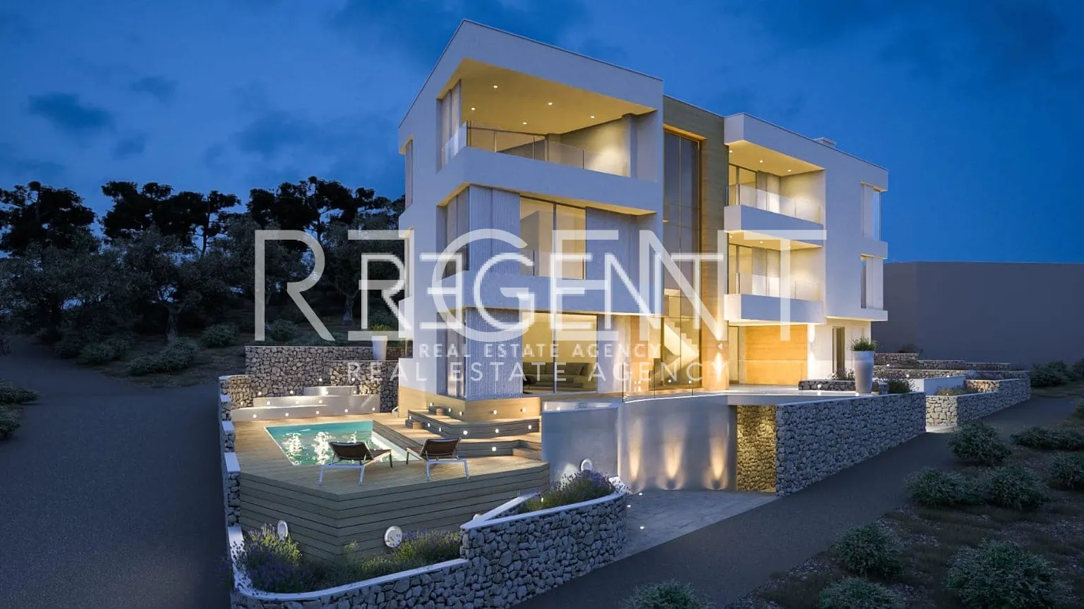 Trogir, Čiovo - Luksuzna novoizgrađena vila 100 m od mora, 579m2