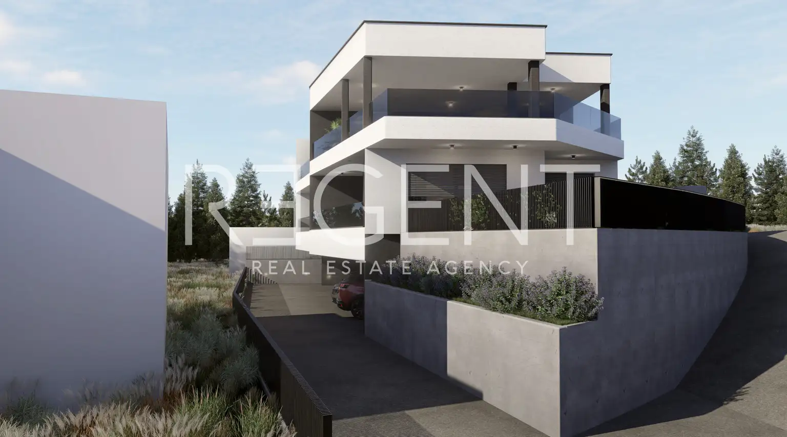 Záhřeb, Gračani – Třípokojový byt se zahradou v novostavbě