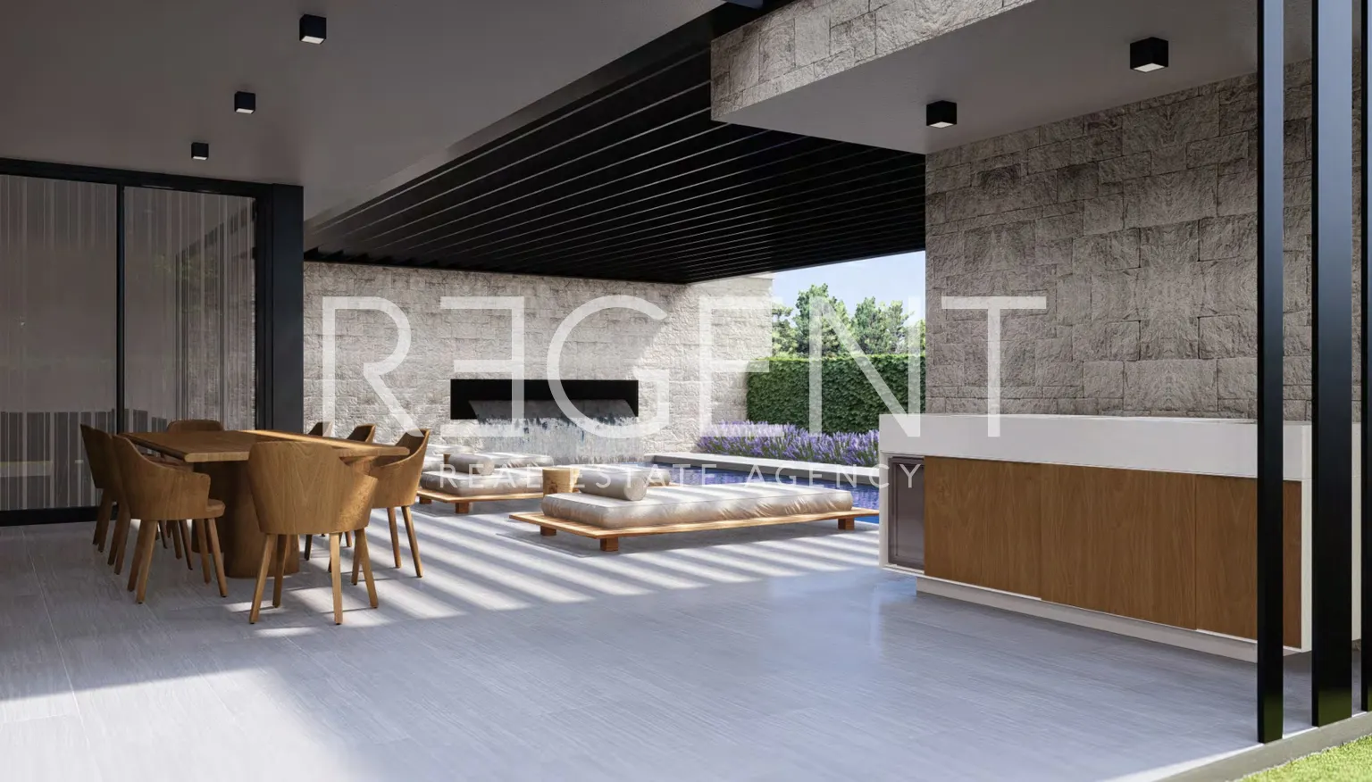 Istrie, Vabriga - Luxusní třípokojový byt se střešní terasou 117 m2