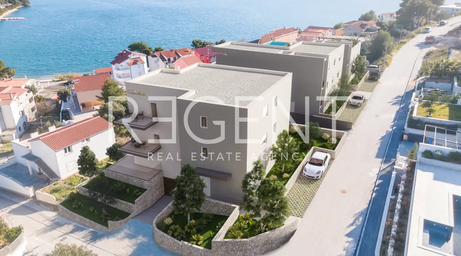 Trogir, Marina - Trosobno stan s tri balkona u modernoj novogradnji