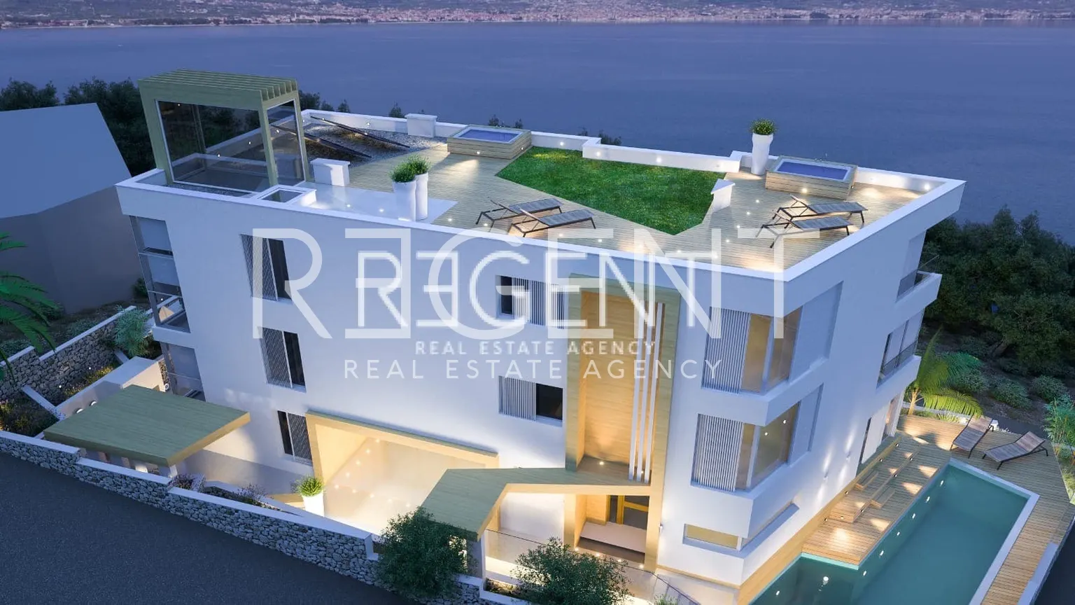 Trogir, Čiovo - Luksuzna novoizgrađena vila 100 m od mora, 579m2