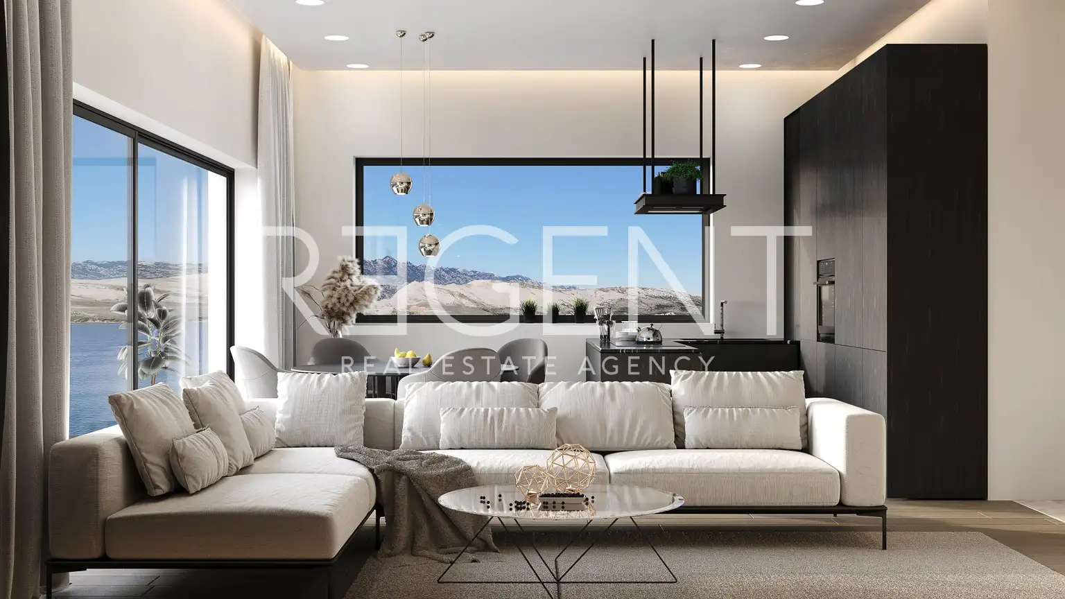 Pag - Nouvelle construction résidentielle de luxe avec vue sur la mer