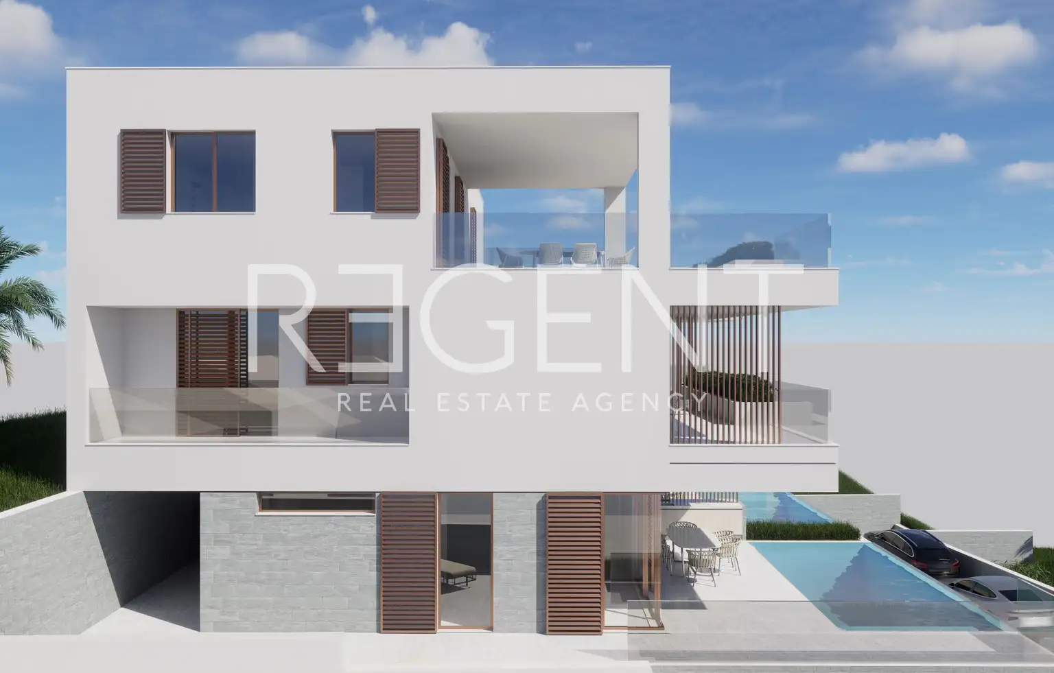 Trogir, Sevid - Luksuzan penthouse s bazenom