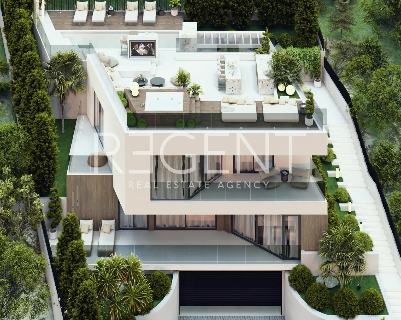 Trogir - Urbane Villa mit Pool und Meerblick