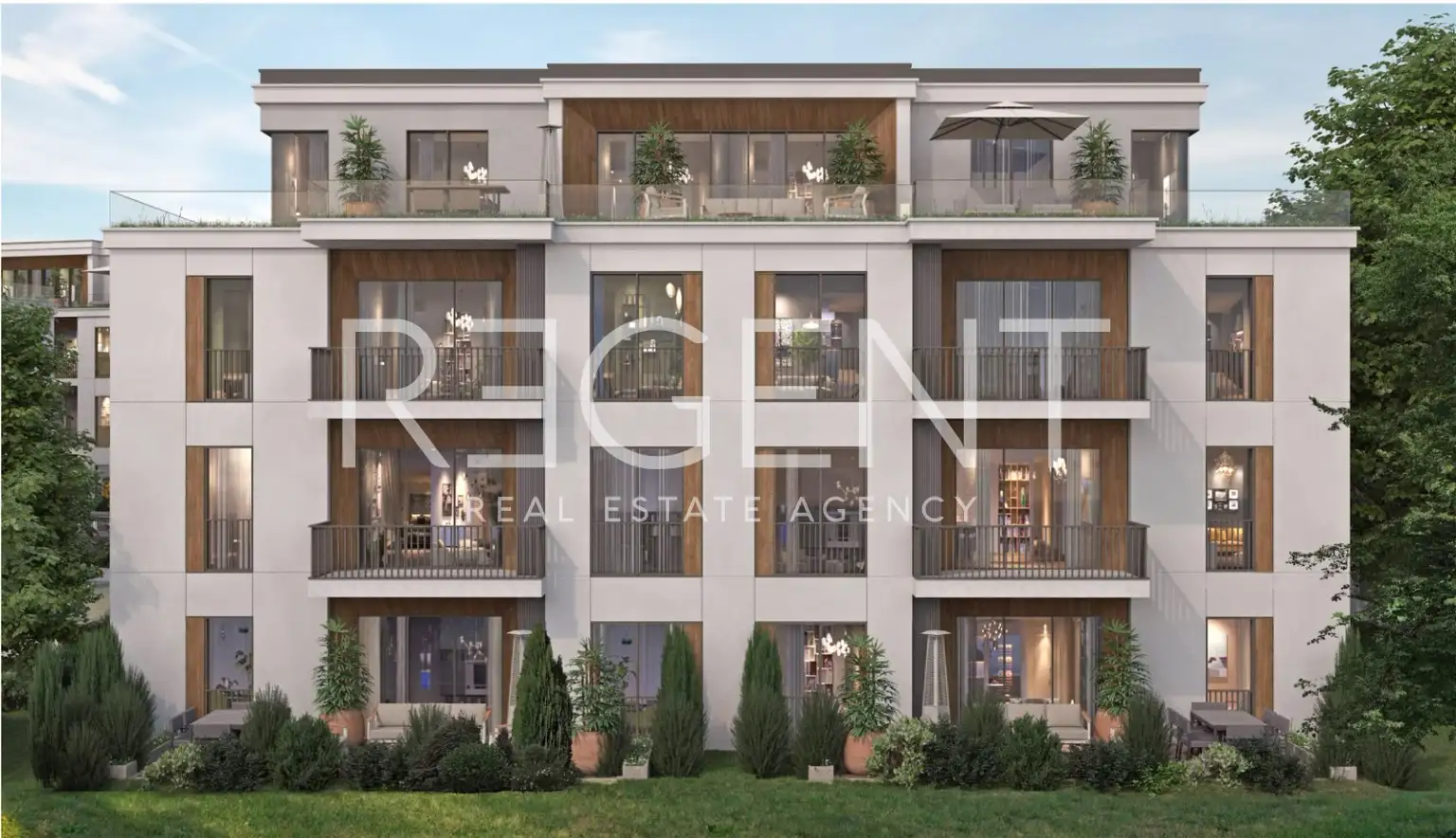 Kaštel Lukšić - Trojizbový byt na prízemí v novostavbe