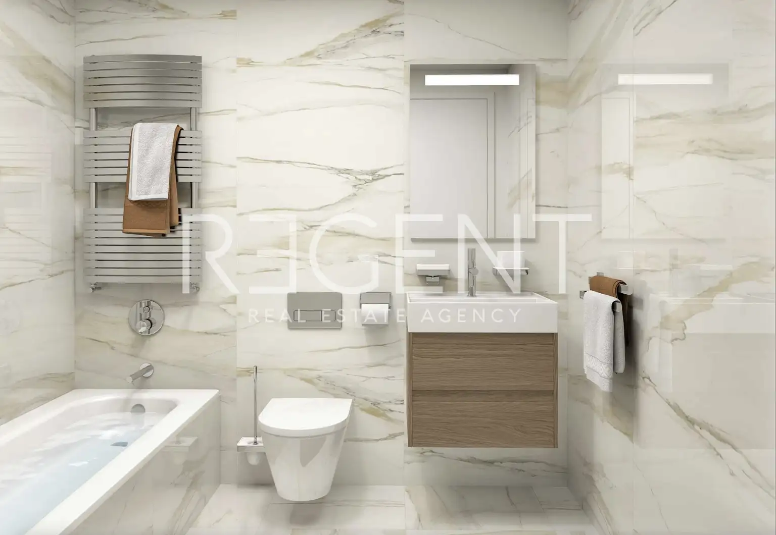 Záhřeb, Ribnjak, Gold Residence - Čtyřpokojový byt v centru města 105 m2