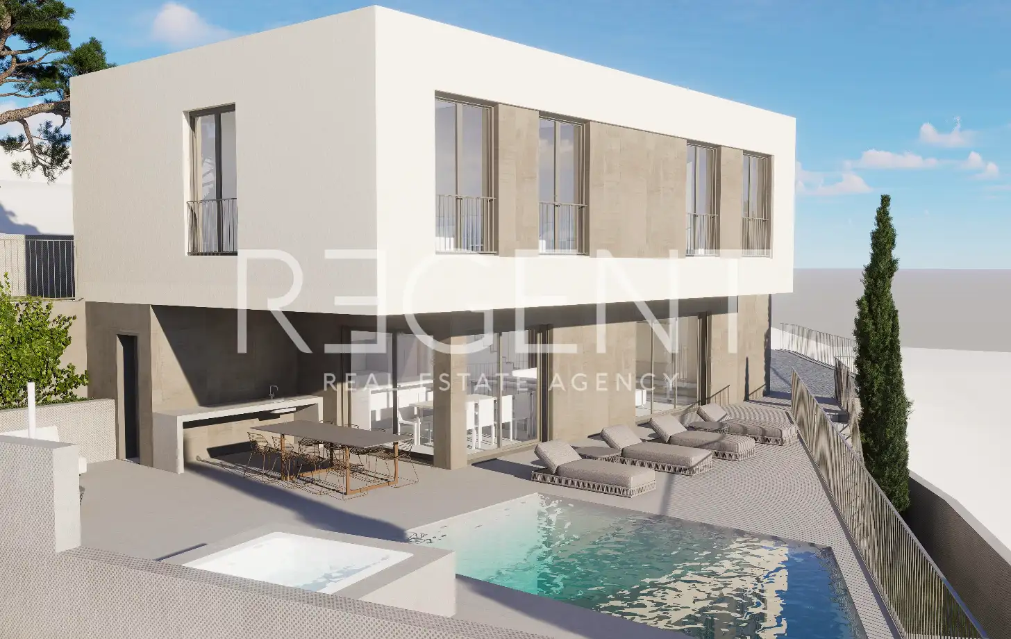 Split, Solin - Građevinsko zemljište sa projektom ville