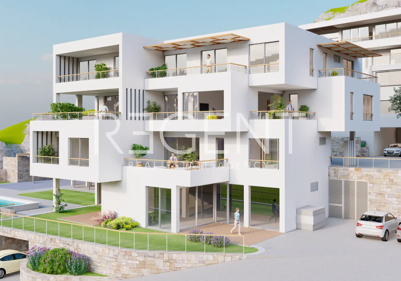 Trogir, Seget Donji - Dvosoban stan s pogledom na more