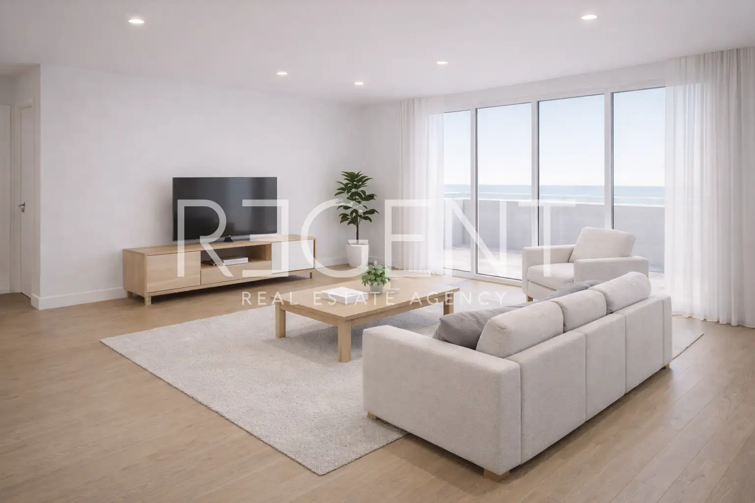 Makarska, Zelenka - trosoban stan u novogradnji s velikim balkonom