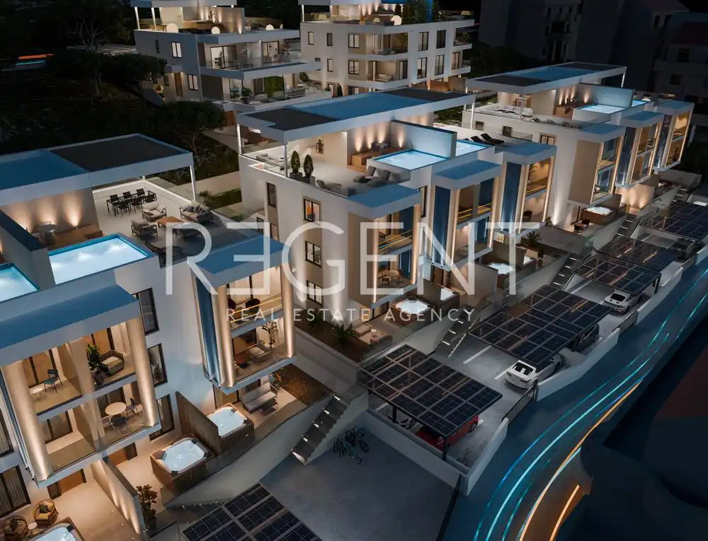 Trogir, Čiovo - Penthouse u luksuznom apartmanskom naselju u blizini mora 70 m2