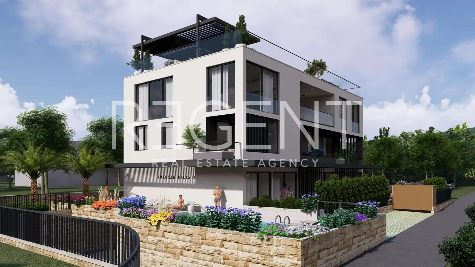 Zadar, Sukošan - Penthouse v novostavbě, 123 m2