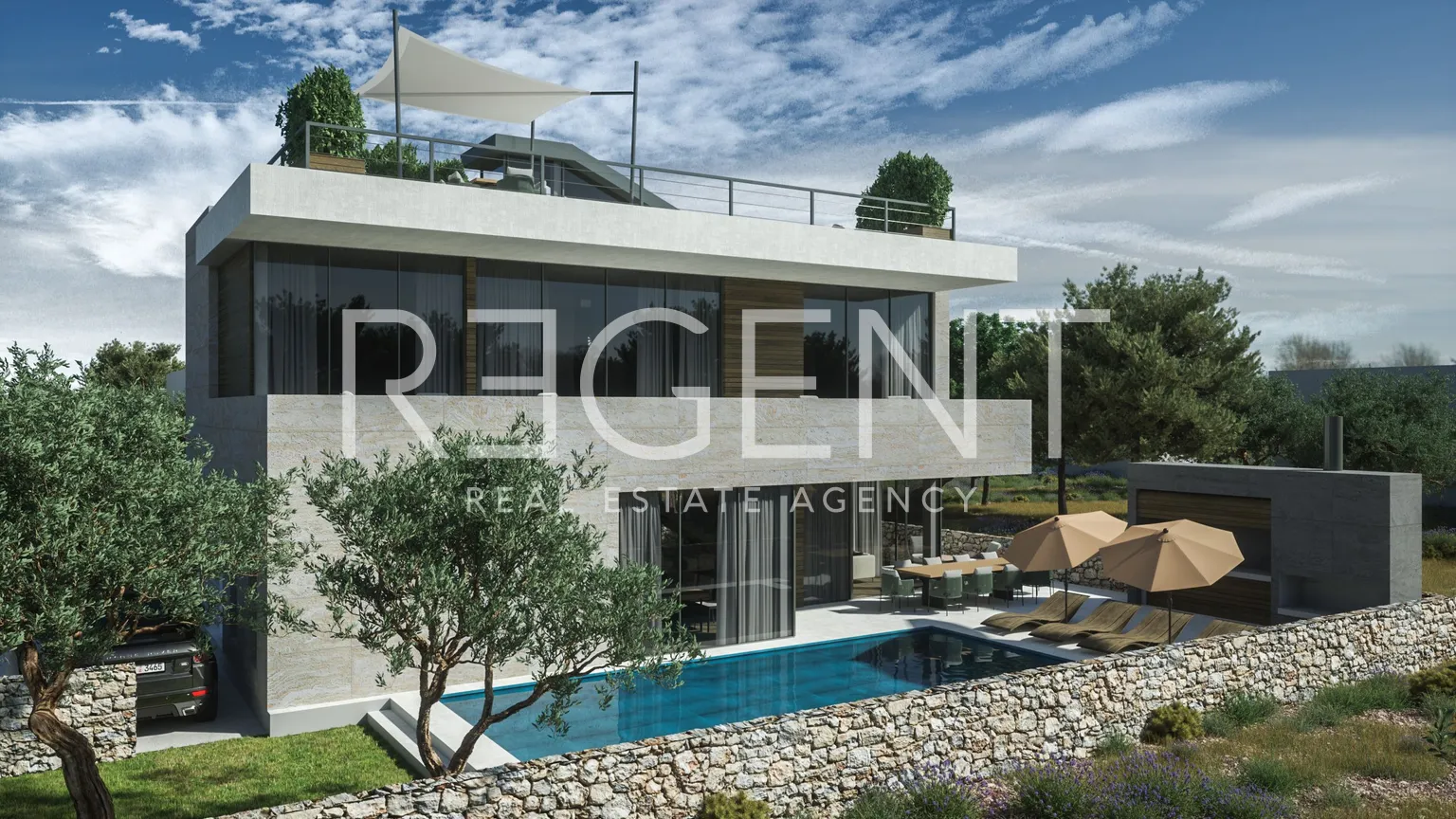 Sukošan – Luksuzna moderna vila s bazenom 411 m2