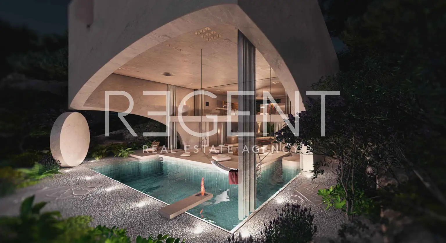 Brač, Postira - Građevinsko zemljište sa projektom vile