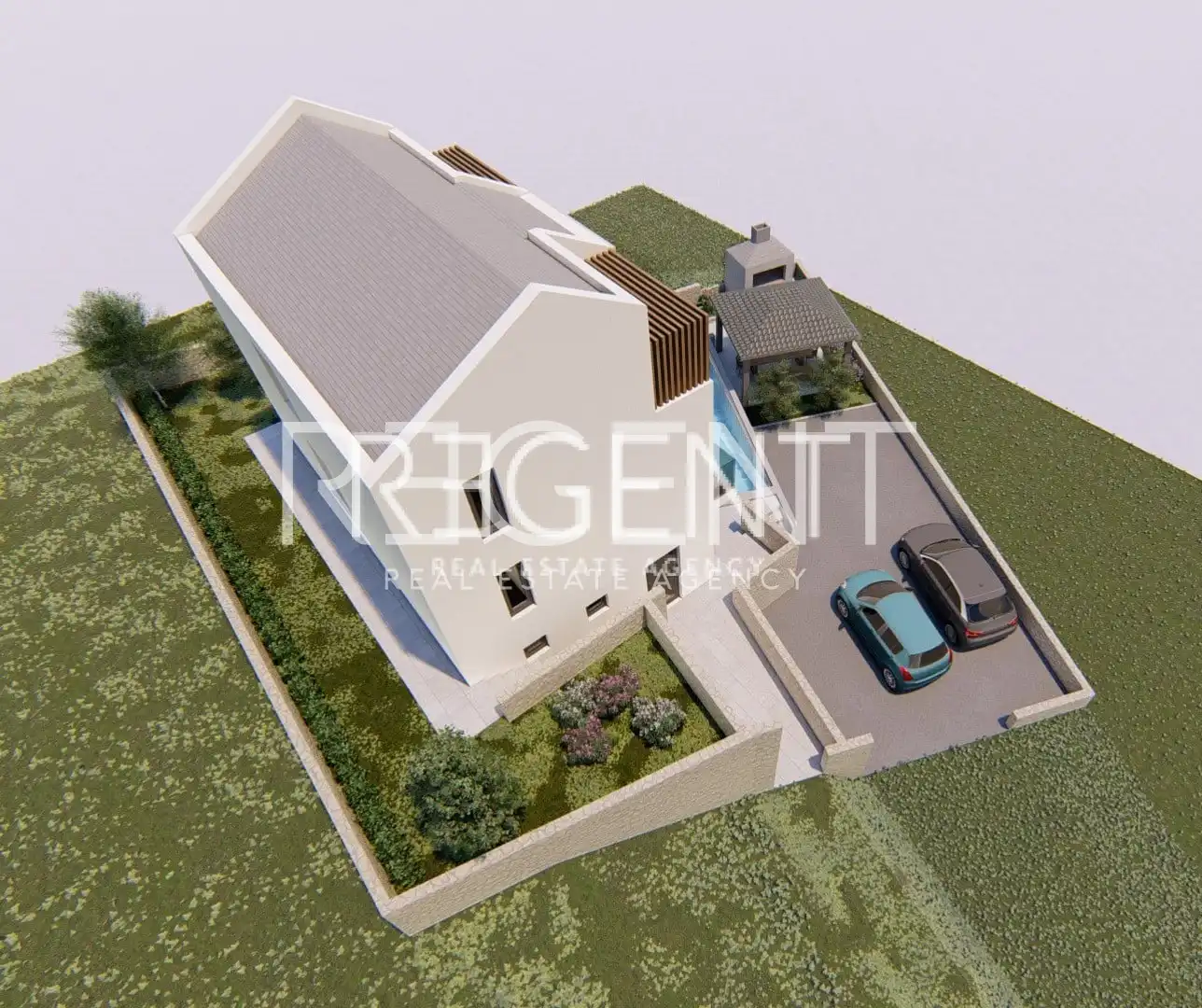 Trogir, Sevid - Luksuzna vila s otvorenim pogledom na more 165 m2