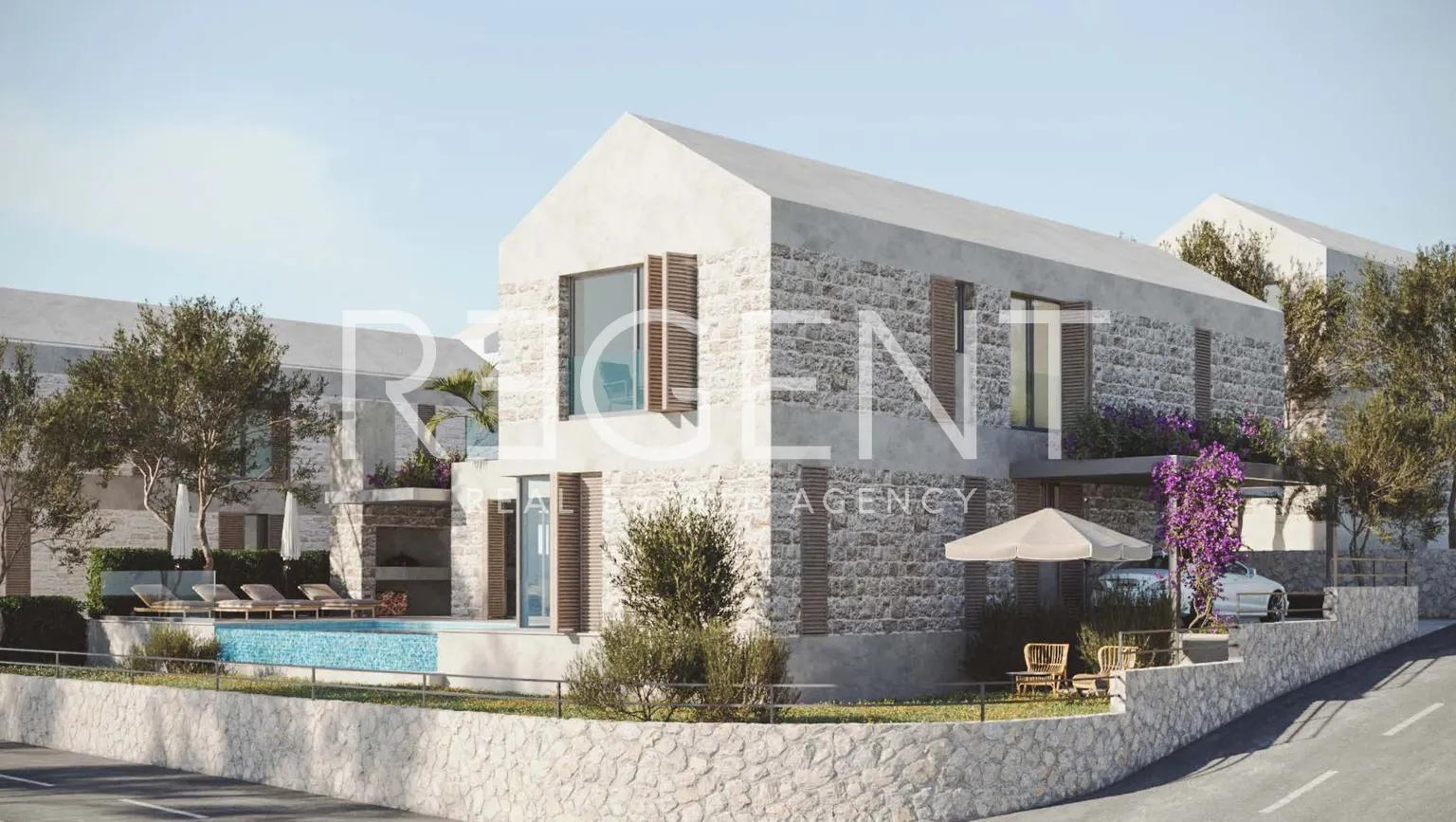 Brač, Supetar - Vila s bazénem v luxusním komplexu 250 m2