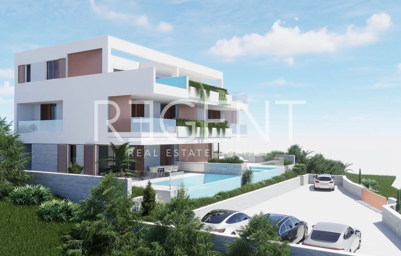 Trogir, Sevid - Luksuzan penthouse s bazenom