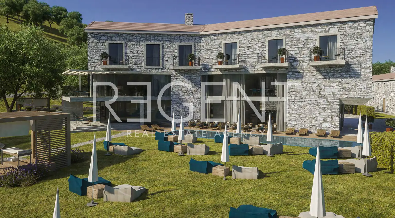 Buzet, Roč – large plot of land for residential and tourist projects