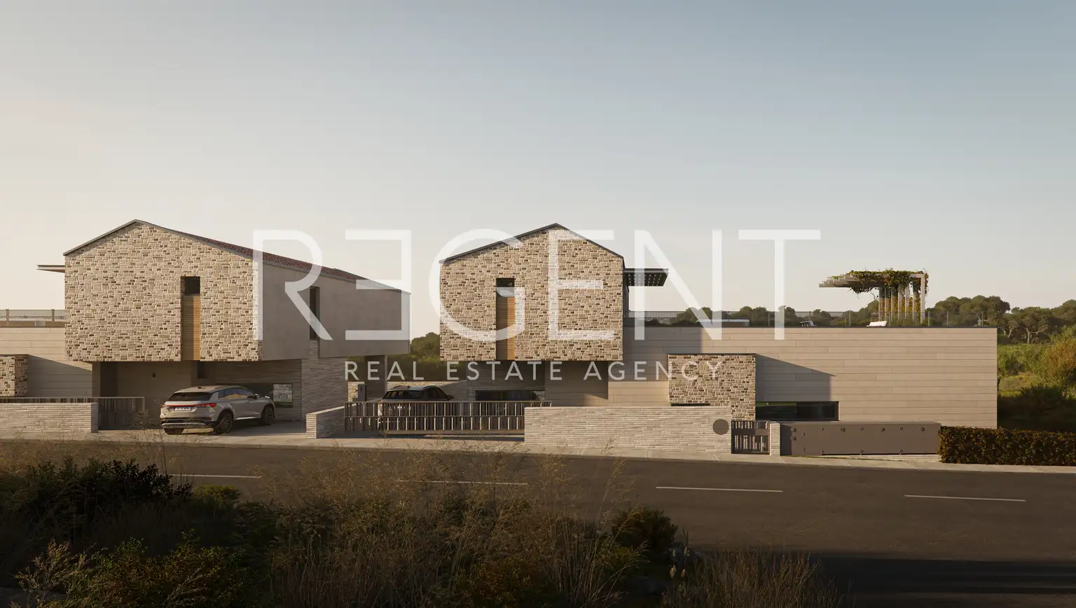 Bale - villa moderne de luxe avec piscine et terrasse sur le toit