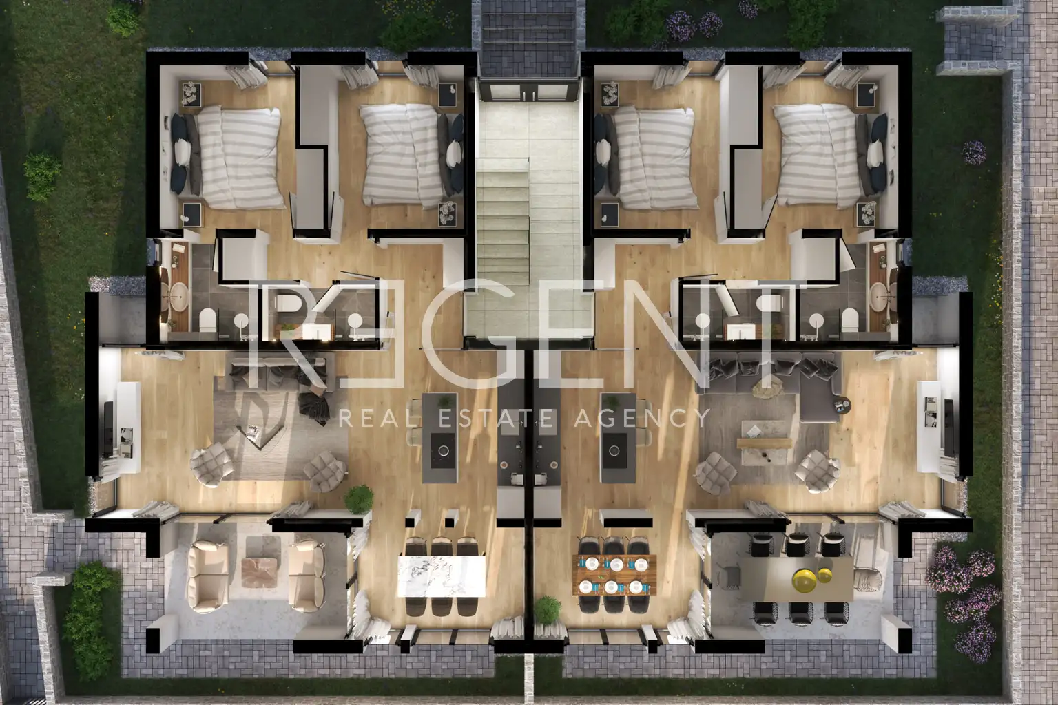 Pelješac, Orebić - Dvoupokojový apartmán s loggií a terasou